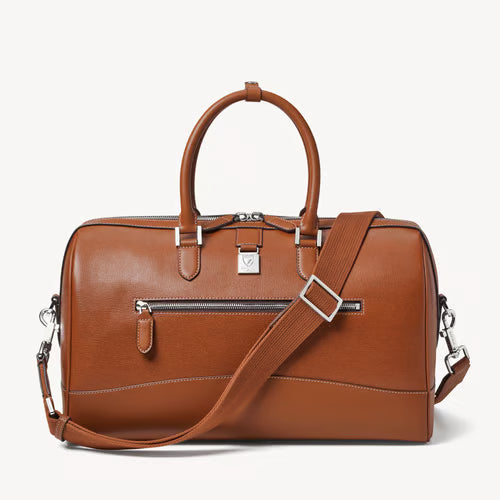 Flight Work Bag - Tan Saffiano