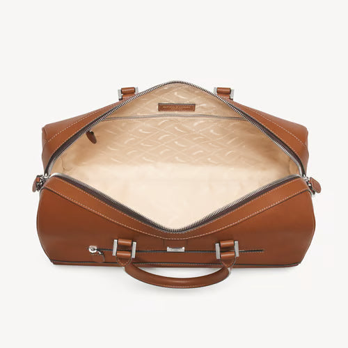 Flight Work Bag - Tan Saffiano