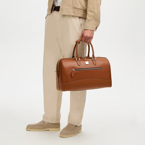 Flight Work Bag - Tan Saffiano