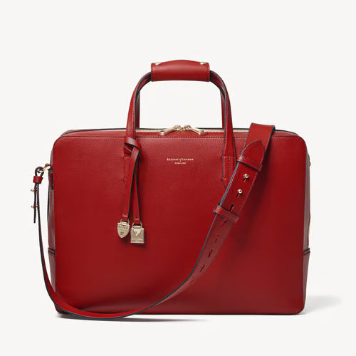 The Brook Street  - Cherry Red Soft Saffiano