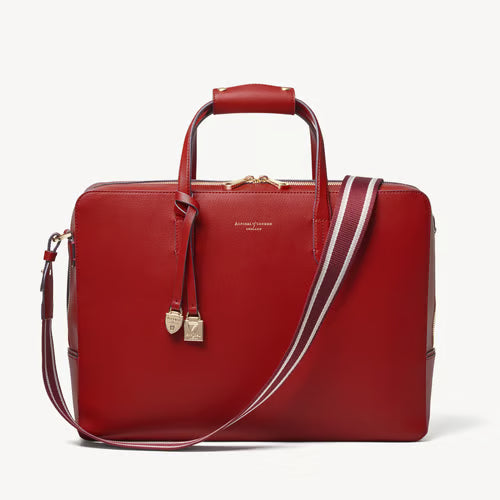 The Brook Street  - Cherry Red Soft Saffiano