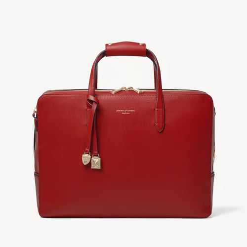 The Brook Street  - Cherry Red Soft Saffiano