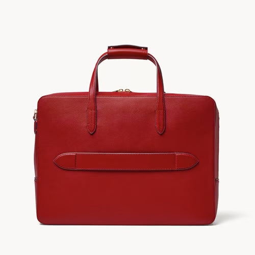 The Brook Street  - Cherry Red Soft Saffiano