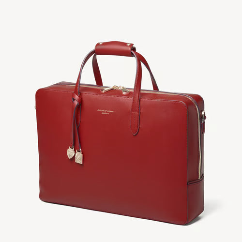 The Brook Street  - Cherry Red Soft Saffiano