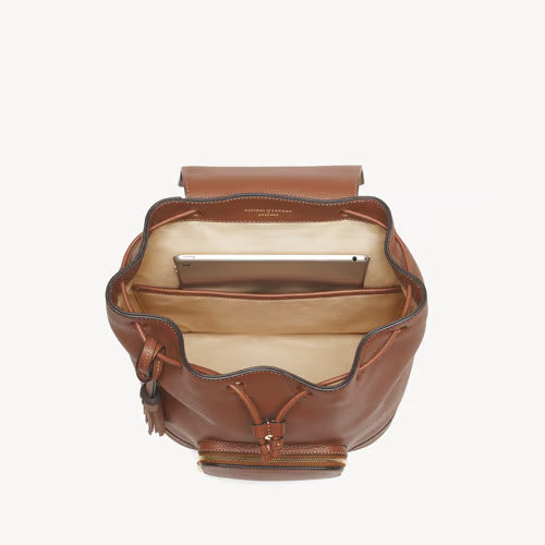 Small Backpack - Tan Milled Pebble