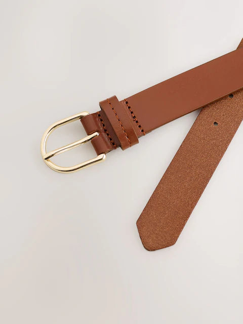 Tan Brown Regular Leather Belt